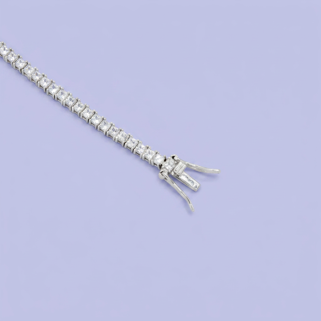Pulsera de Plata .925 Tejido Tenis con Zirconias Finas y Brillantes mod. 2370