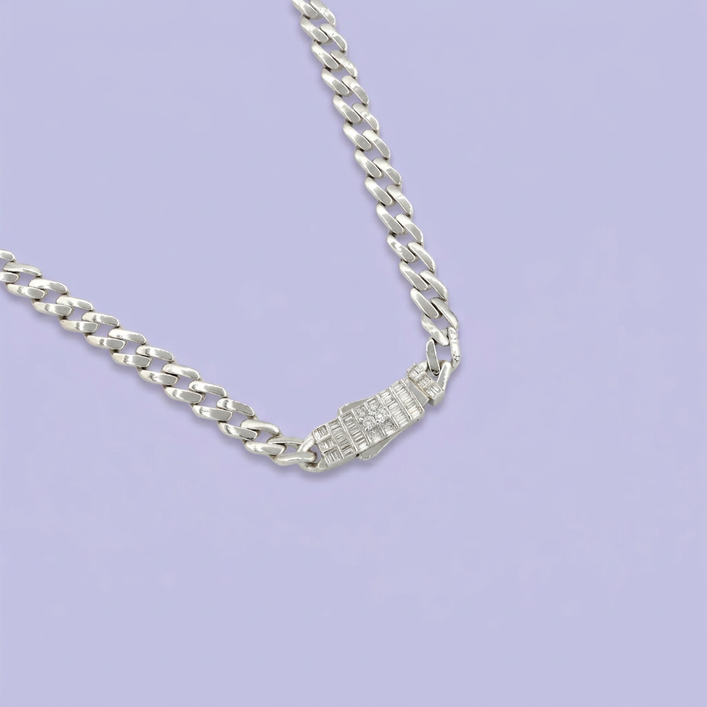 Gargantilla de Plata .925 Swarovski Baguette mod. 2227