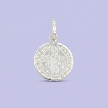 Medalla de Plata .925 de San Benito con Sello Brillante mod. 2756