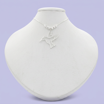 Gargantilla de Plata .925 con Dije Silueta de Colibrí mod. 2109