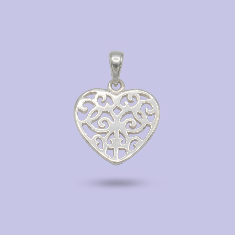 Dije de Plata .925 Corazón de la vida mod. 2507