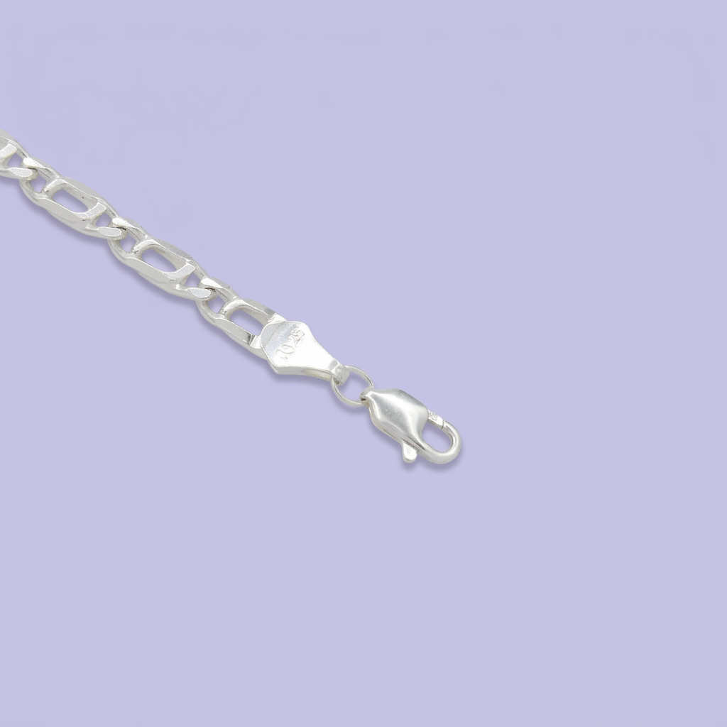 Pulsera de Plata .925 Tejido Ojo de Tigre Hueco mod. 2450