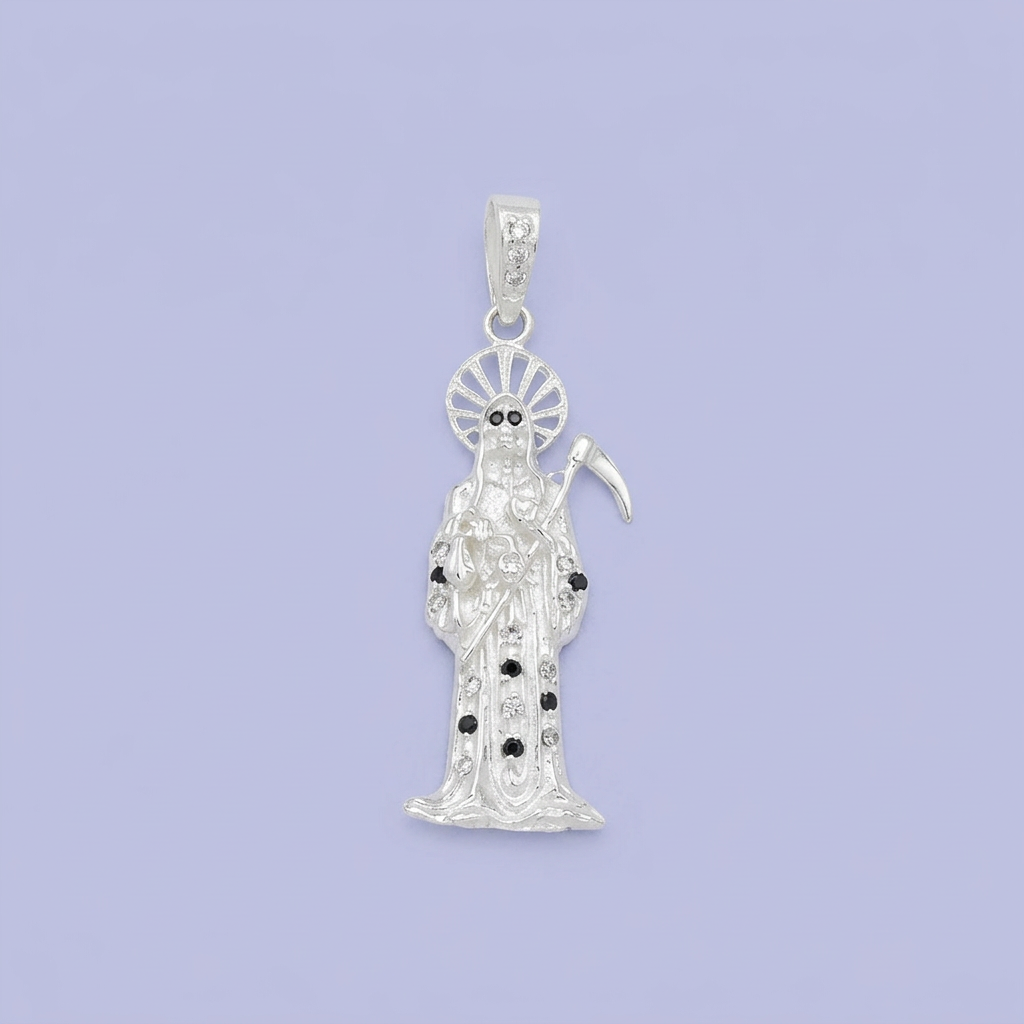 Dije de Plata .925 Santa Muerte Lúgubre mod. 2193