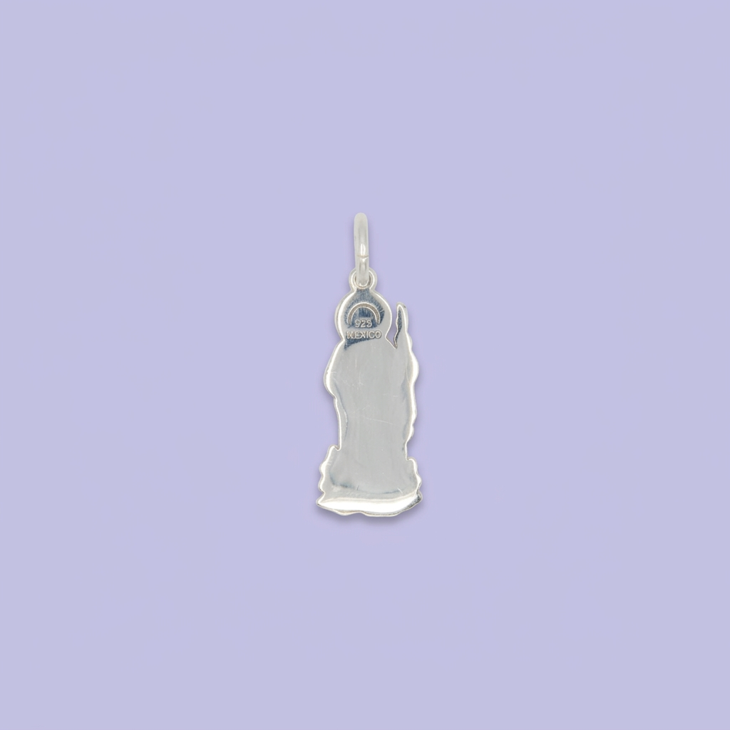 Dije de Plata .925 con Imagen de San Judas en Diseño Plano mod. 2557