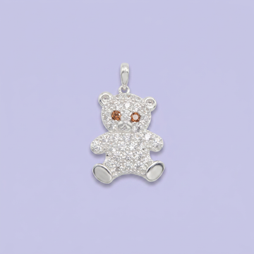 Dije de Plata .925 Oso con Zirconias mod. 2704