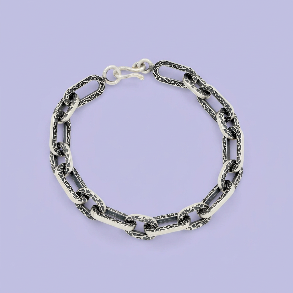 Pulsera de Plata .925 Eslabones Gruesos mod. 2133