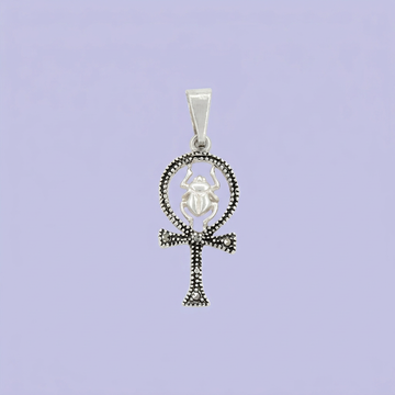 Dije de Plata .925 Cruz con Escarabajos mod. 2183