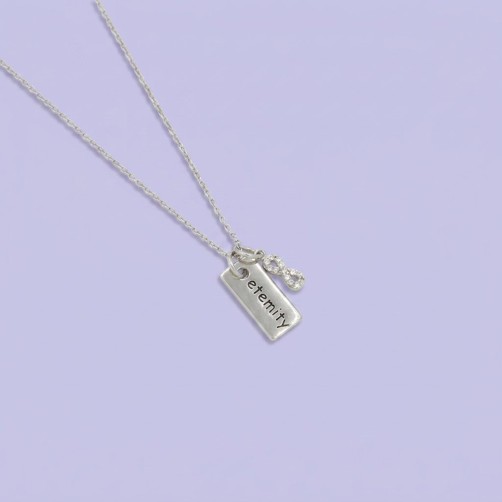 Gargantilla de Plata .925 con Placa Eternity mod. 2437