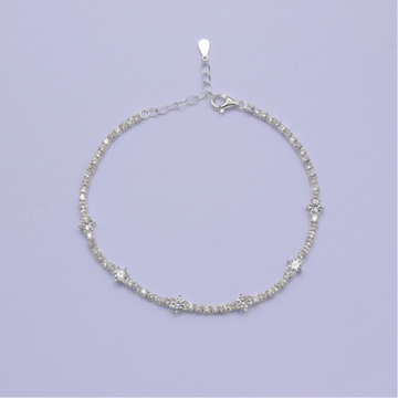 Pulsera de Plata .925 Elegante de Zirconias Finas mod. 2700