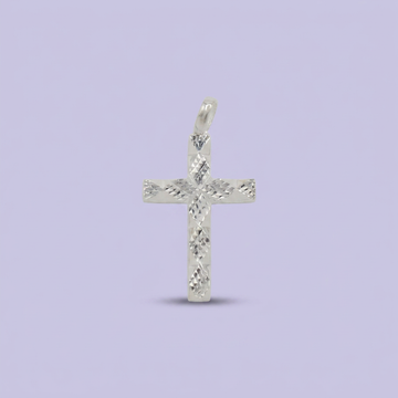 Dije de Plata .925 Cruz Facetada Diamantada mod. 2692