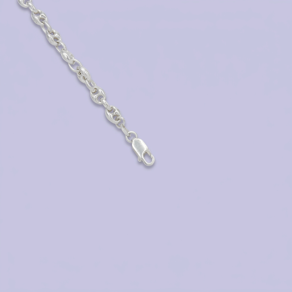 Pulsera de Plata .925 Tejido Grano de Café mod. 2146