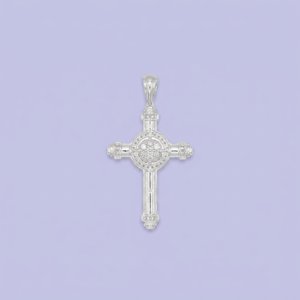 Dije de Plata .925 Crucifijo con Aureola mod. 2724