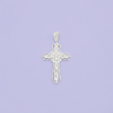 Dije de Plata .925 Crucifijo Luz Divina con Zirconias mod. 2740
