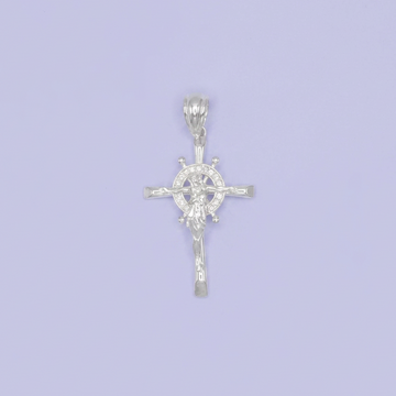Dije de Plata .925 Crucifijo con Timón mod. 2726