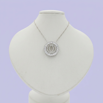 Gargantilla de Plata .925 con Dije de Inicial O Incrustada de Zirconias mod. 2426