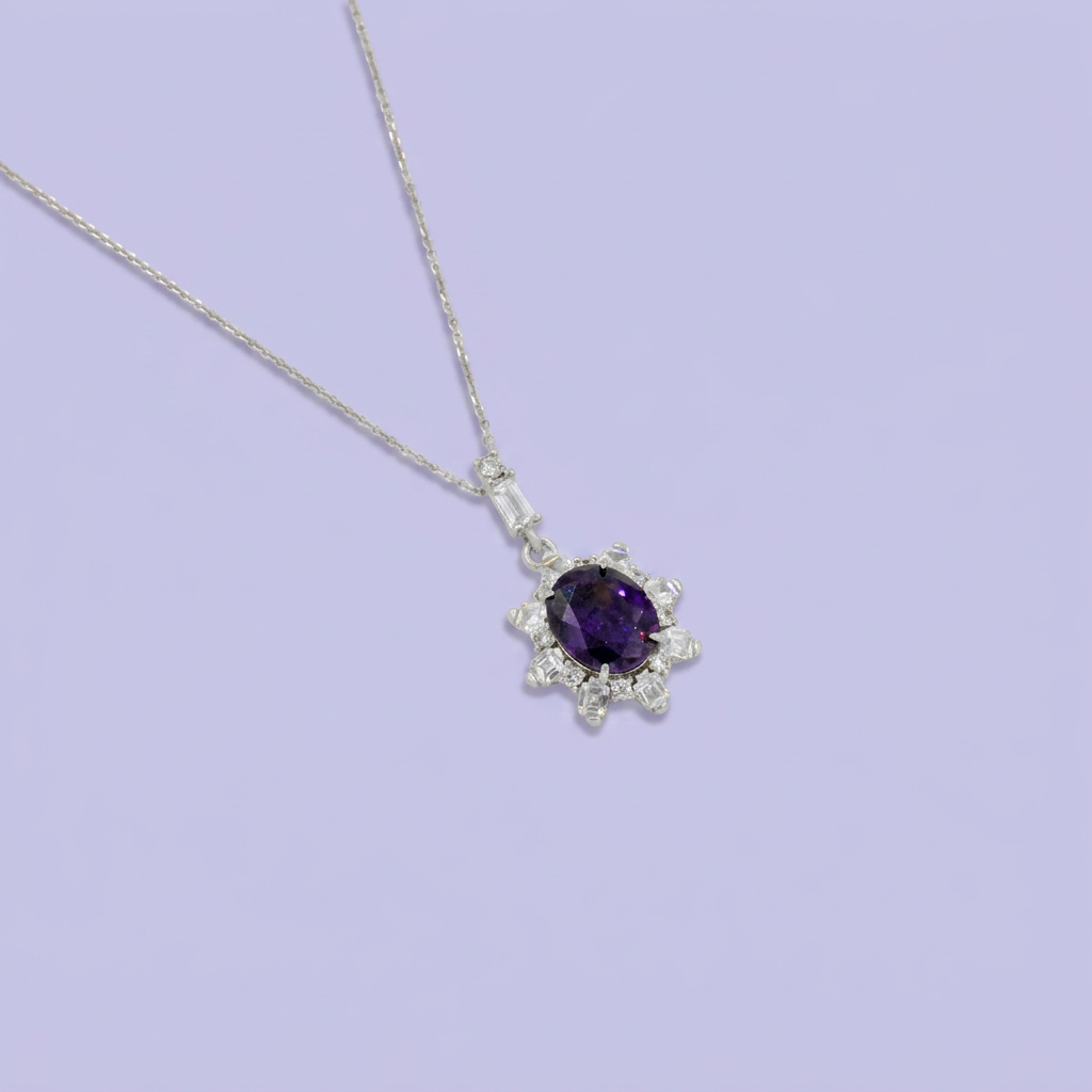 Coordinado de Plata .925 Sol Morado mod. 2763