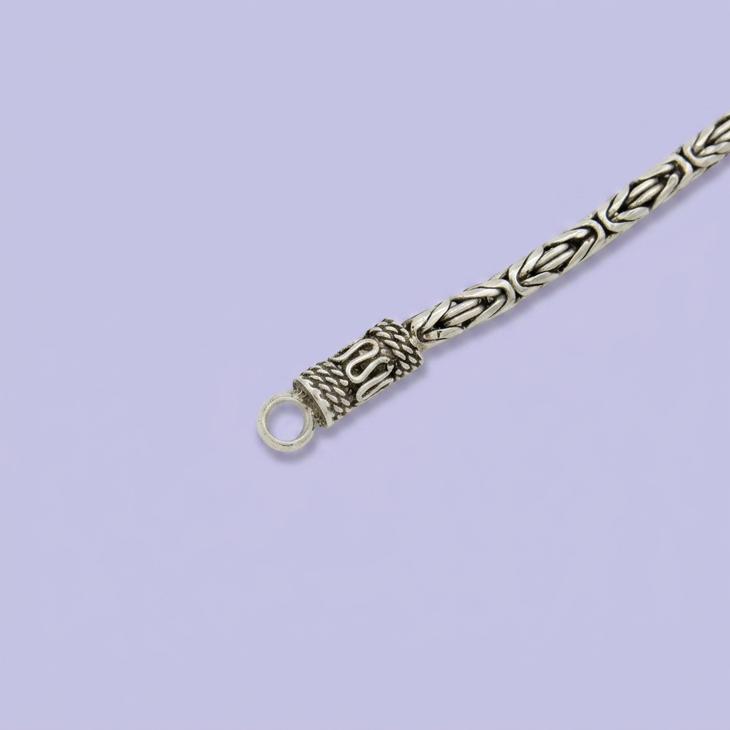 Pulsera de Plata .925 de Tejido Bizantino mod. 2454