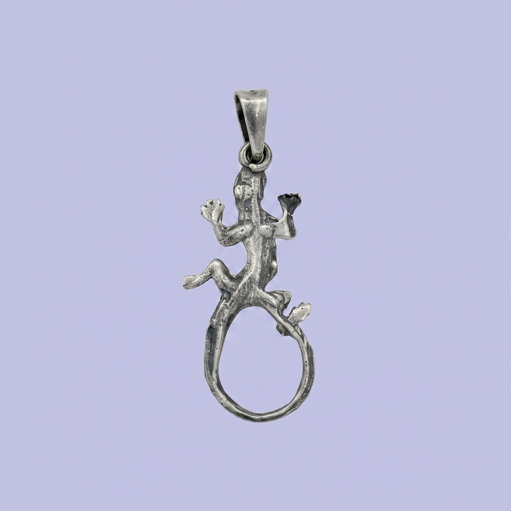 Dije de Plata .925 Salamandra Texturizada mod. 2303