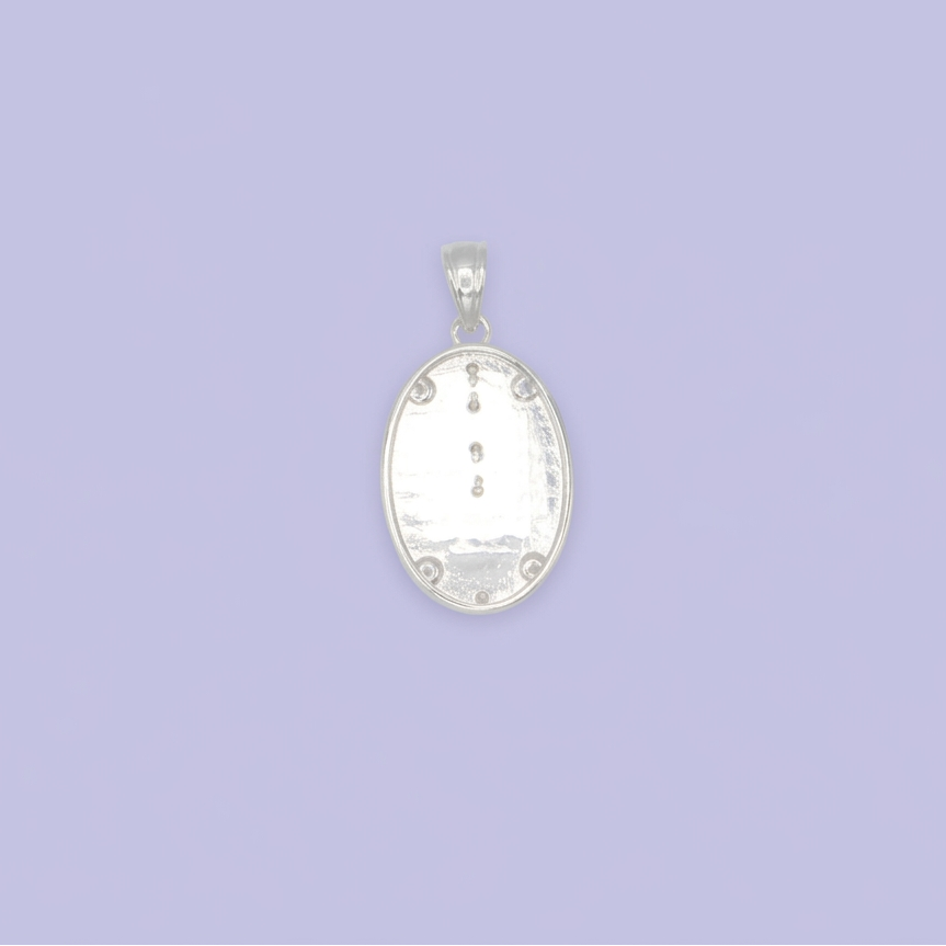 Medalla de Plata .925 Cristo con Bellos Laureles mod. 2725