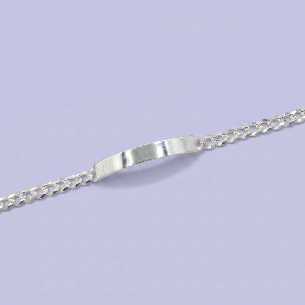 Esclava de Plata .925. de Tejido Barbado Elegante diamantado mod. 2410
