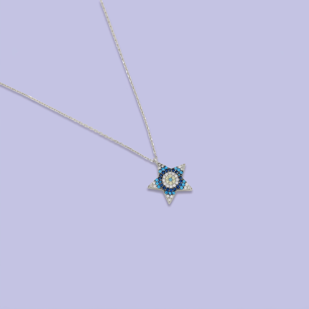 Coordinado de Plata .925 Estrellas y Mar mod. 2767