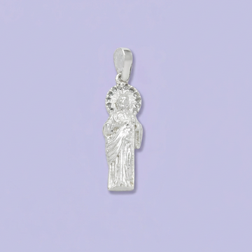 Dije de Plata .925 San Judas Aro de Zirconias mod. 2198