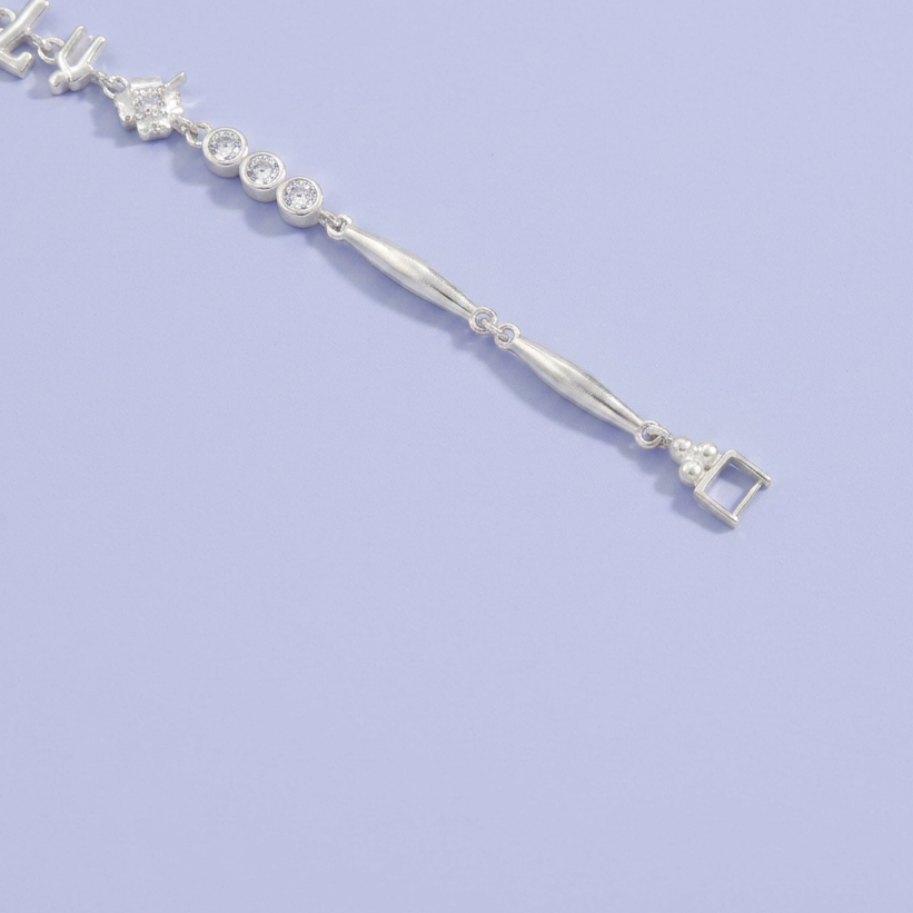 Pulsera de Plata .925 Buena Fortuna con Zirconia mod. 2736