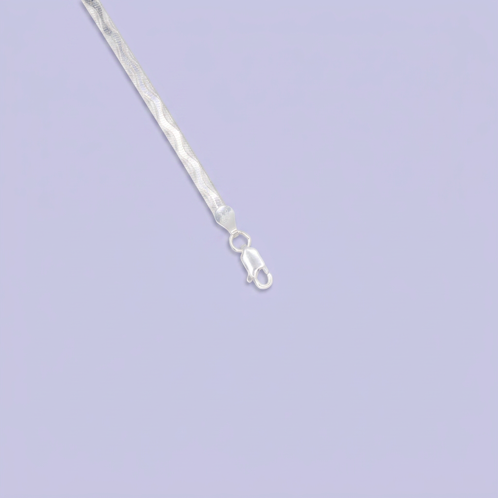 Pulsera de Plata .925 Diseño Tipo Serpiente Plana mod. 2817