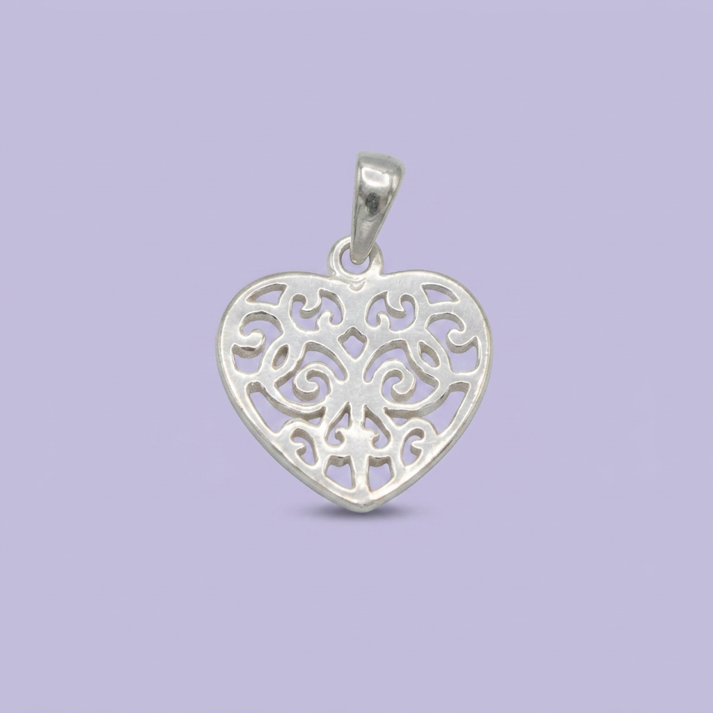 Dije de Plata .925 Corazón de la vida mod. 2507