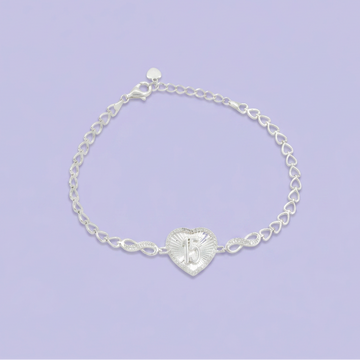 Pulsera de Plata .925 con Diseño de 15 años y Corazón con Zirconia mod. 2733
