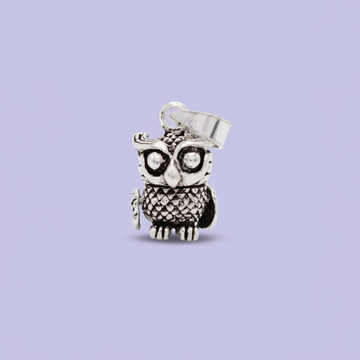 Dije de Plata .925 Búho Pequeño Especial Estilo Hueco y Elegante mod. 2855