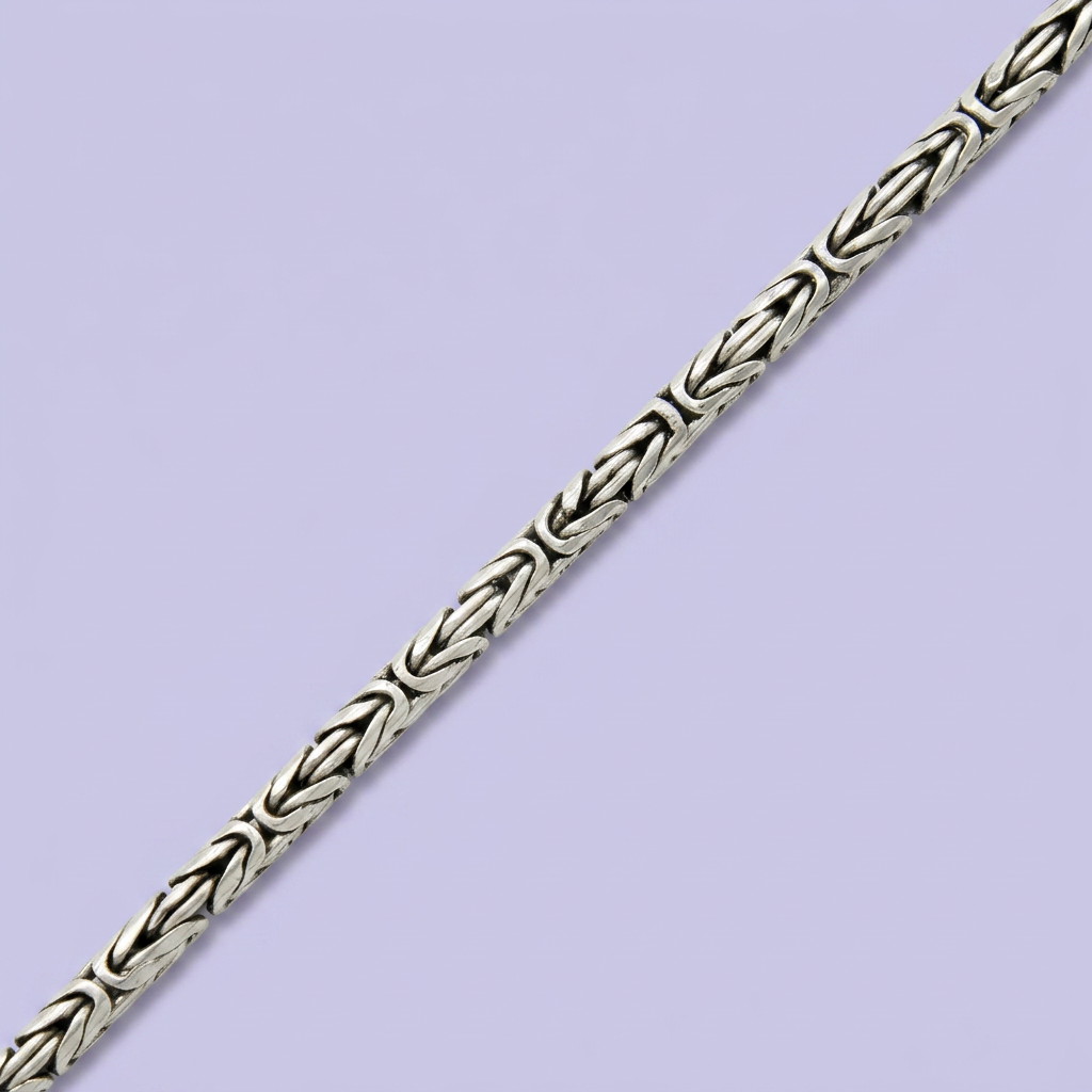 Pulsera de Plata .925 de Tejido Bizantino mod. 2454