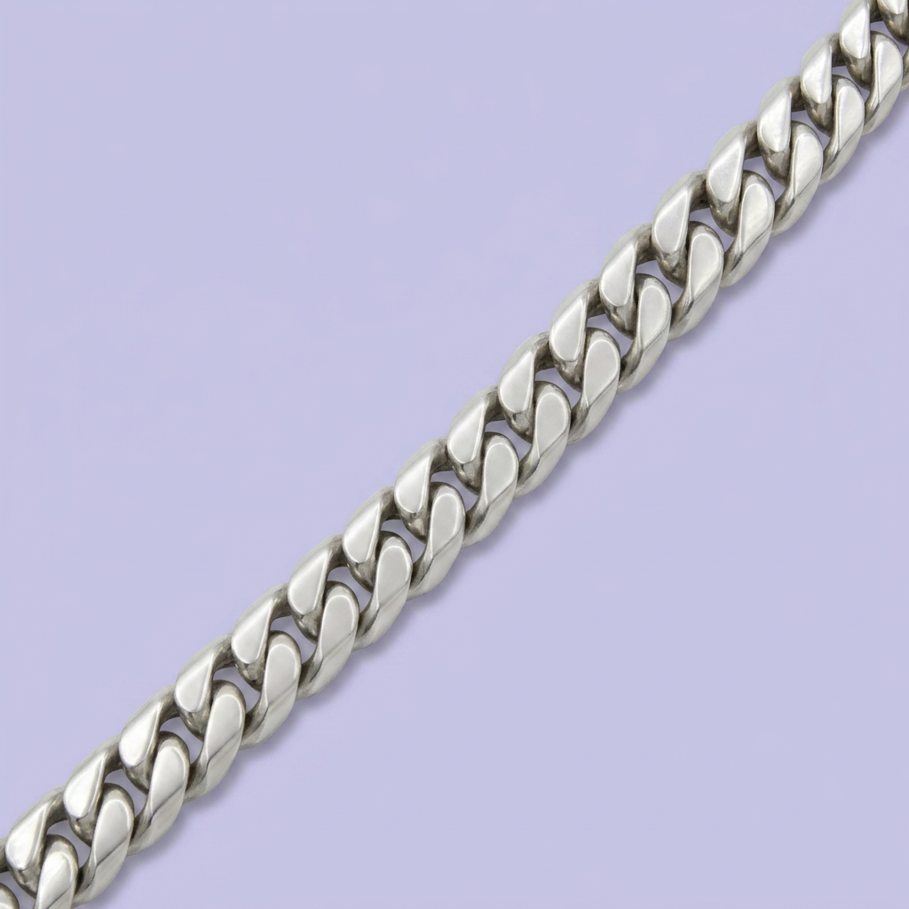 Pulsera de Plata .925 Tejido de Taller Barbada Solido mod. 2452