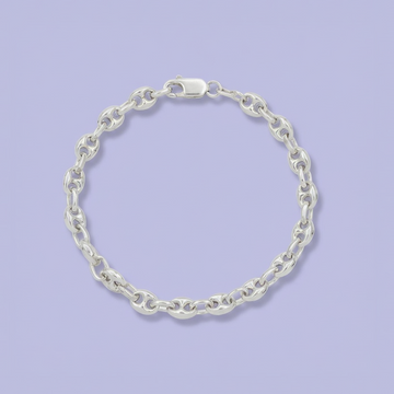 Pulsera de Plata .925 Tejido Grano de Café mod. 2146