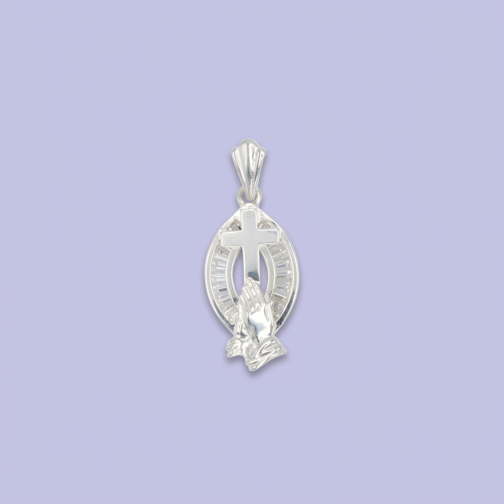 Dije de Plata .925 Cruz de la Oración mod. 2723