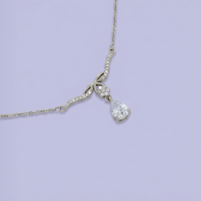 Coordinado de Plata .925 Lágrima de Zirconia mod. 2768