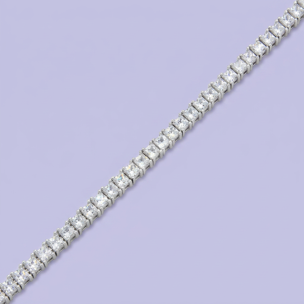 Pulsera de Plata .925 Tejido Tenis con Zirconias Finas y Brillantes mod. 2370