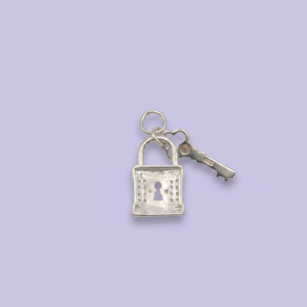 Dije de Plata .925 Candado y Llave mod. 2516