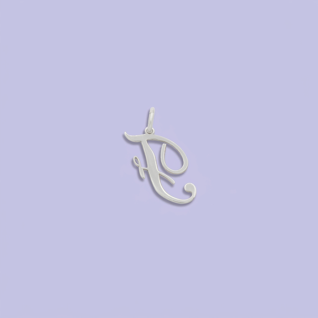 Dije de Plata .925 Letra F Cursiva mod. 2208