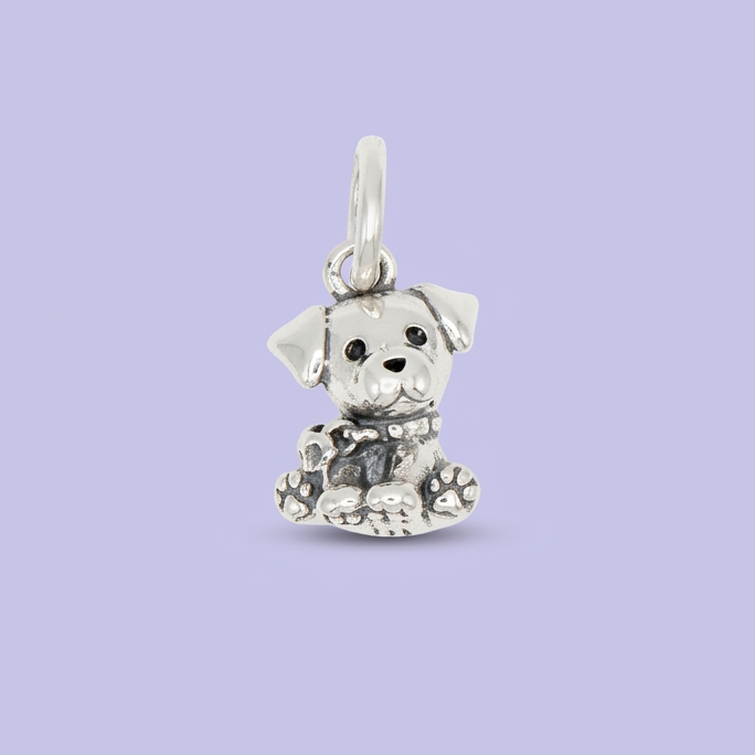 Dije de Plata .925 Perrito Liso mod. 2826