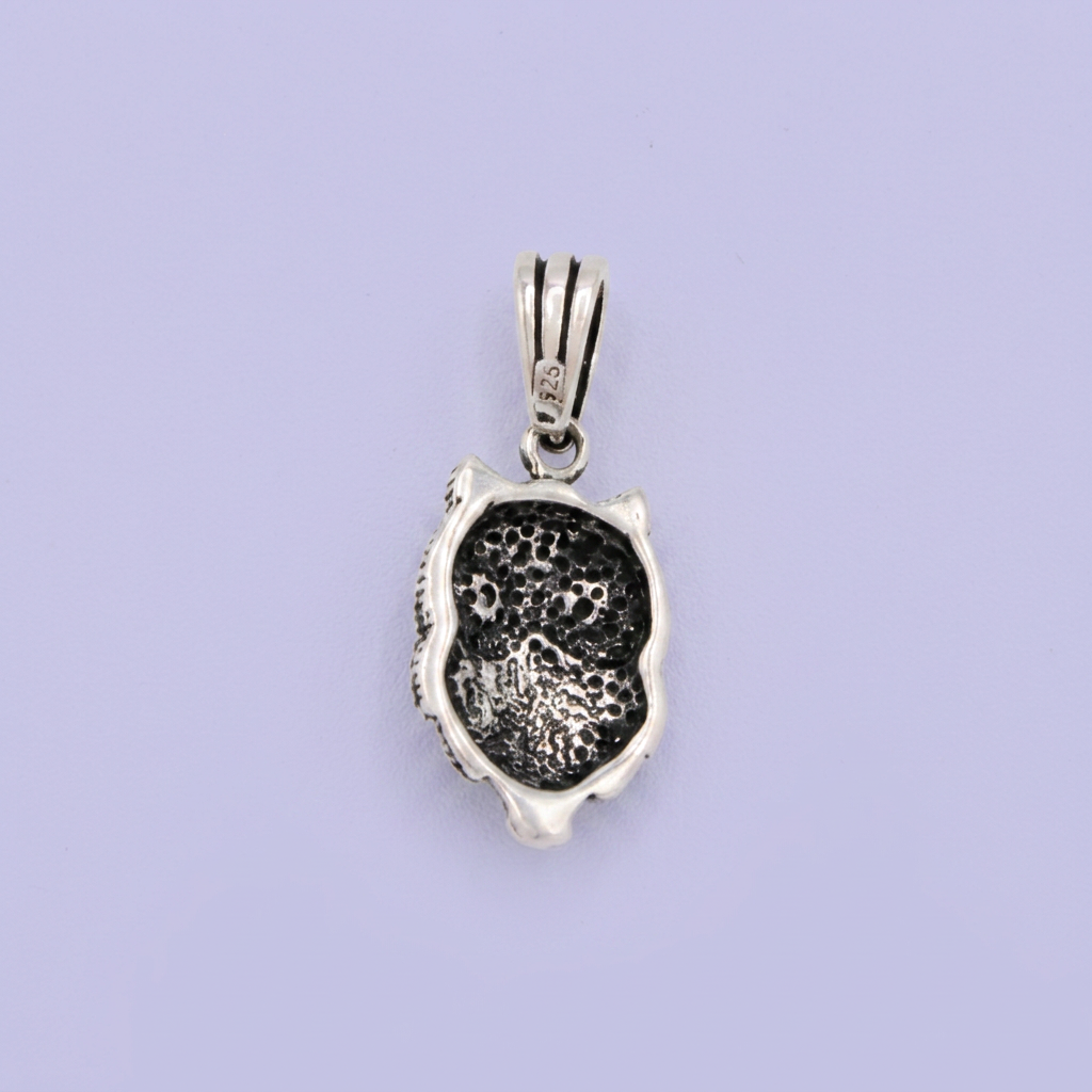 Dije de Plata .925 Búho Pavonado de la Sabiduría mod. 2861
