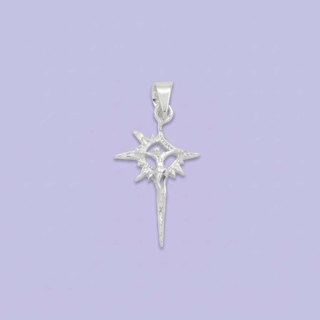 Dije de Plata .925 Crucifijo Sol y Luna mod. 2181