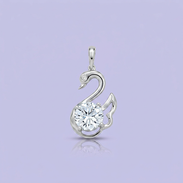 Dije de Plata .925 Cisne con Gran Zirconia Brillante mod. 2308
