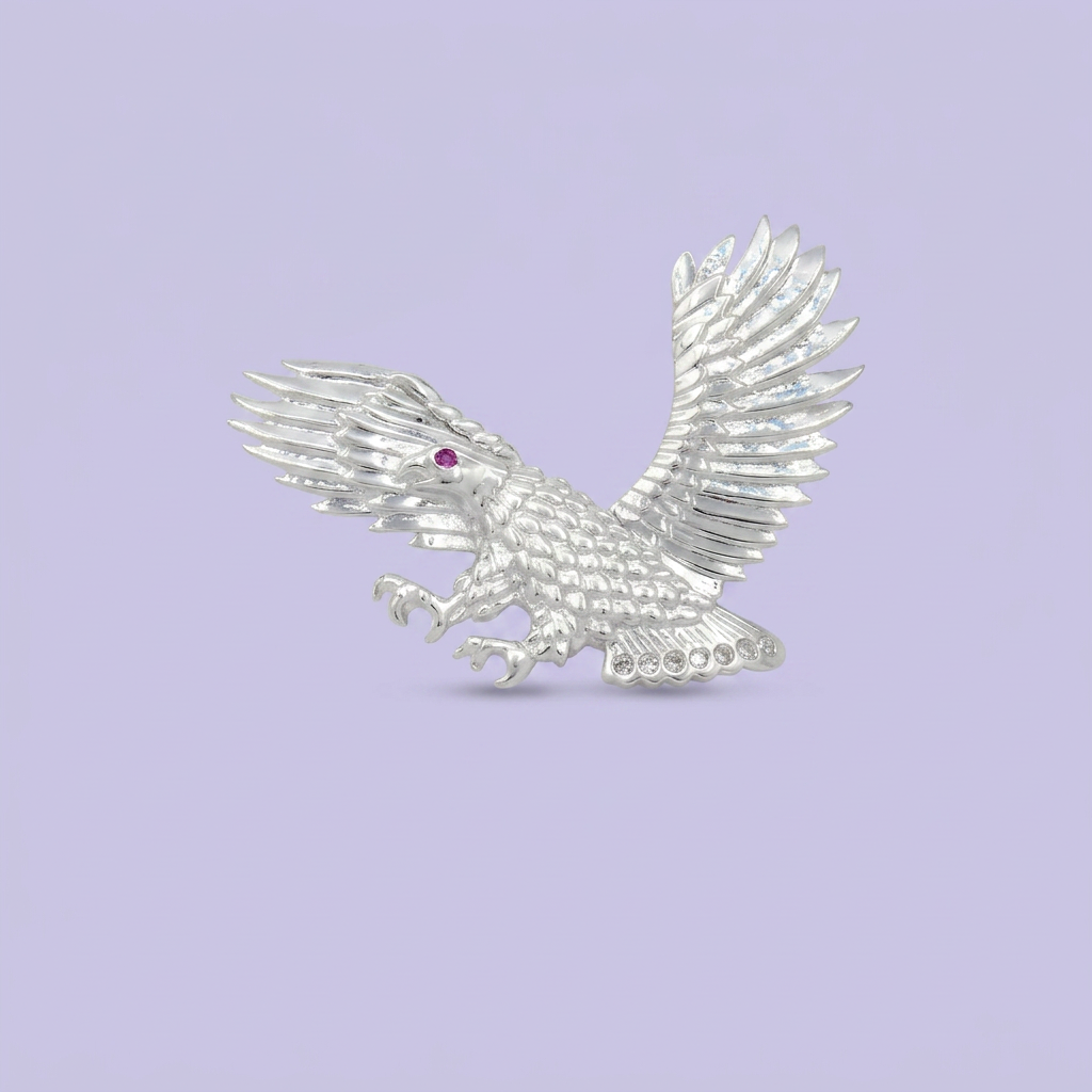 Dije de Plata .925 Águila Imperial con Zirconia mod. 2490