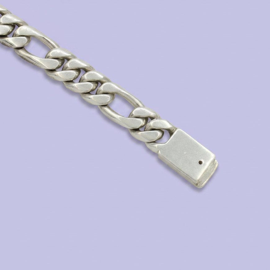 Pulsera de Plata .925 Tejido 3x1 Solido  mod. 2451