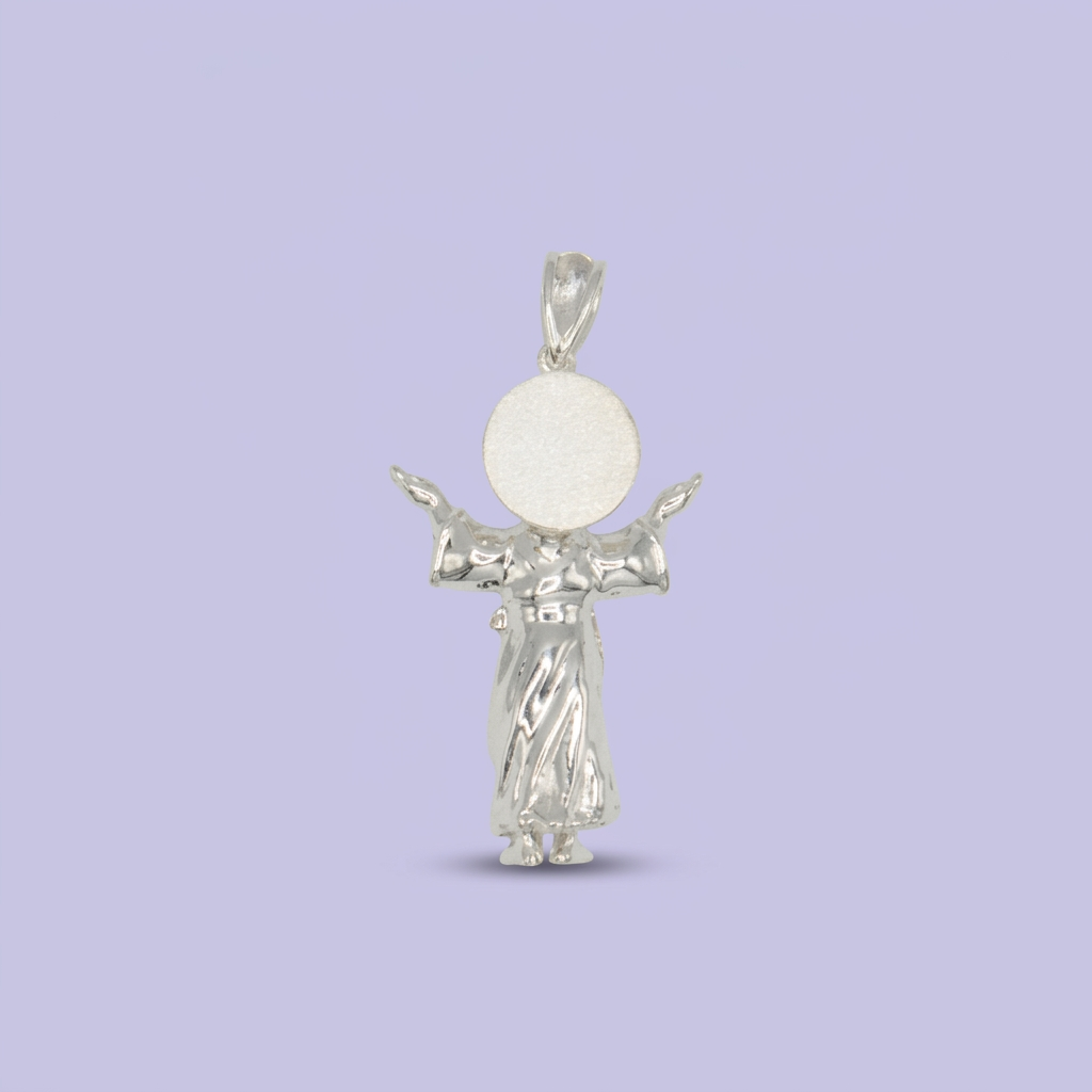 Dije de Plata .925 Divino Niño con Inscrustación de Zirconias mod. 2604