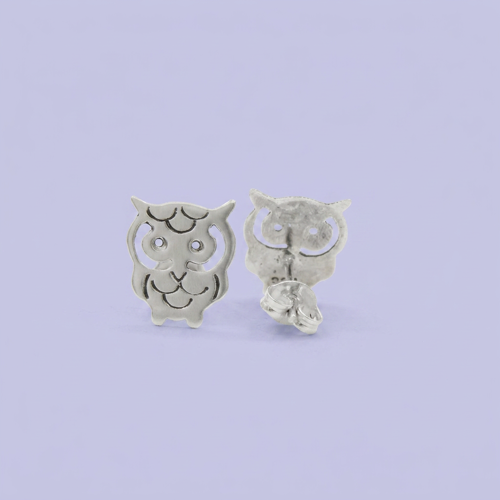 Arete de Plata .925 Buho Nocturno mod. 2400
