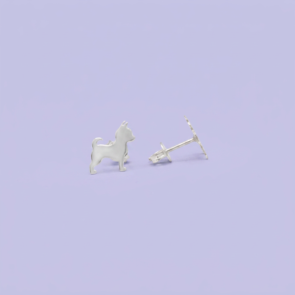 Arete de Plata .925 Perro Chihuahua mod.3006