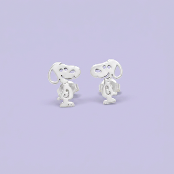 Arete de Plata .925  Mascota Feliz mod.3007