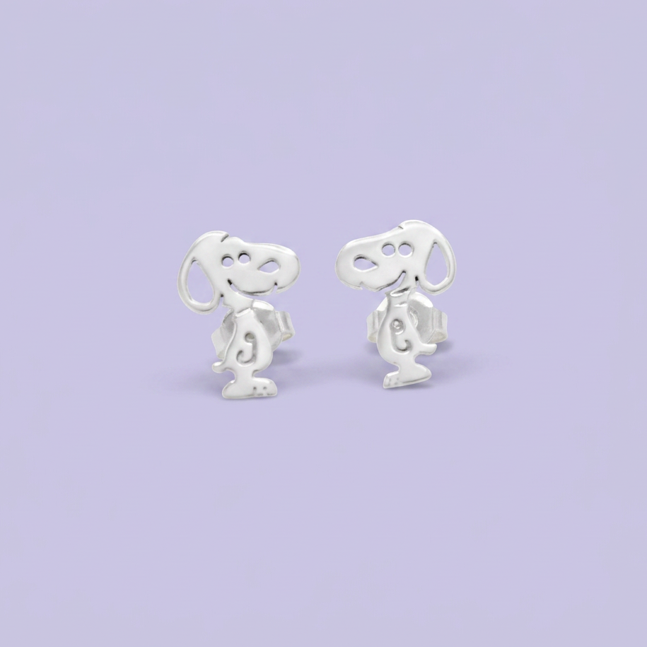 Arete de Plata .925  Mascota Feliz mod.3007